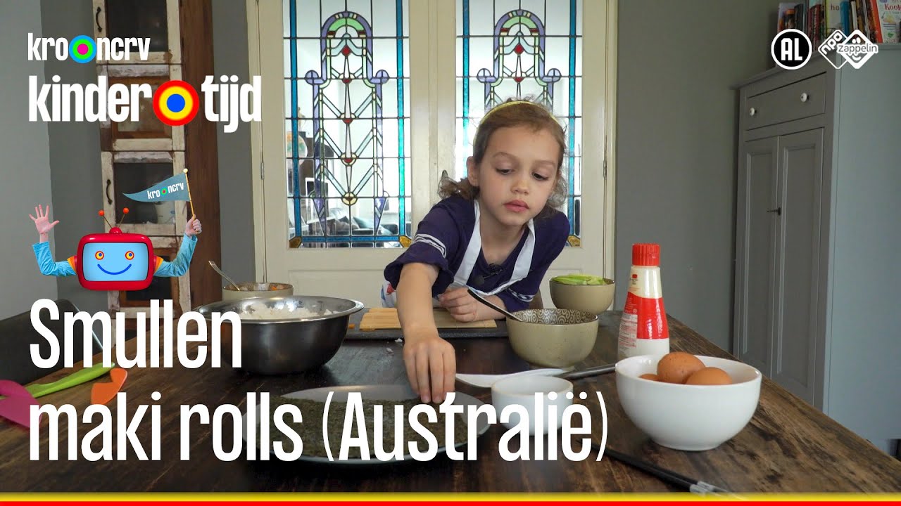 🇦🇺  Maki Rolls (sushi) uit Australië | Smullen (Kindertijd KRO-NCRV)