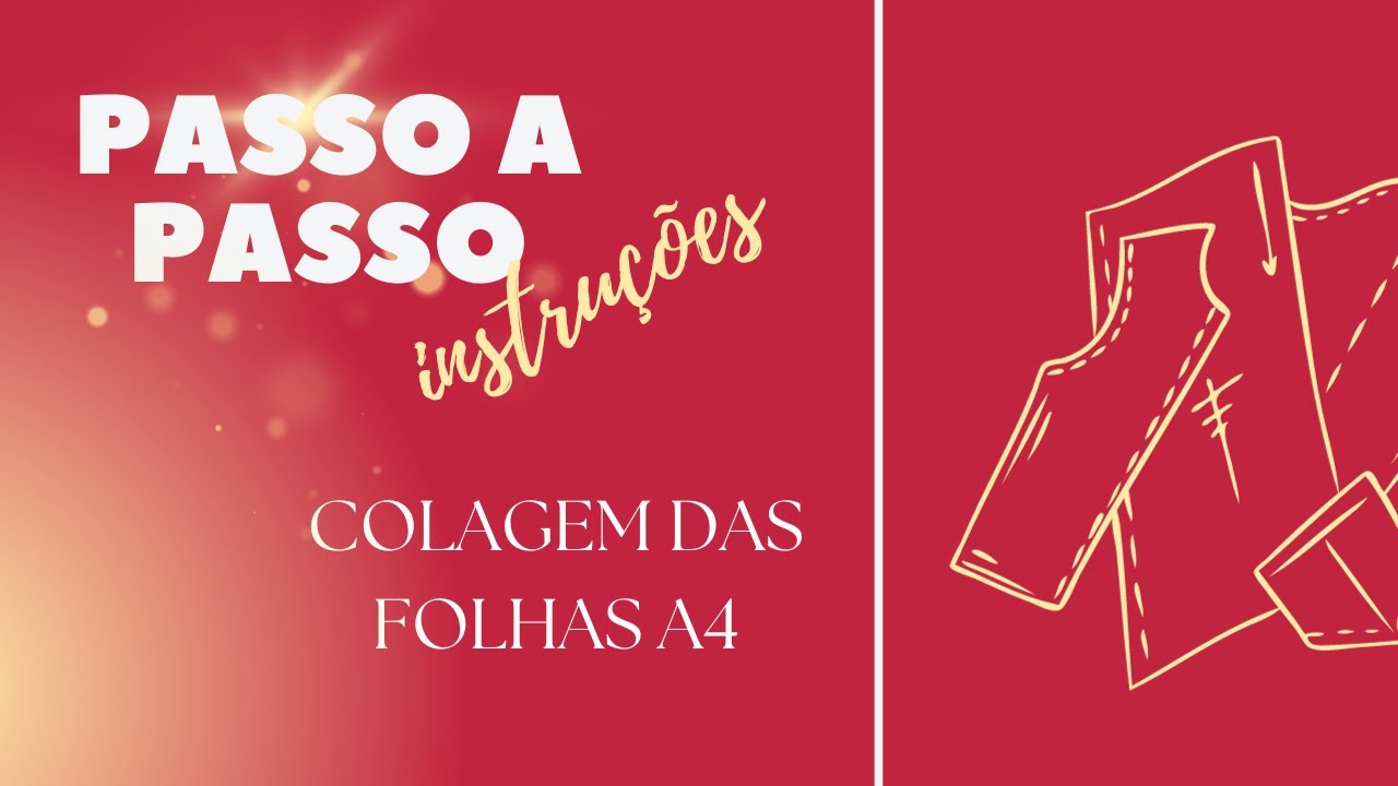 Atualização | Como colar as folhas dos moldes impressos em papel A4