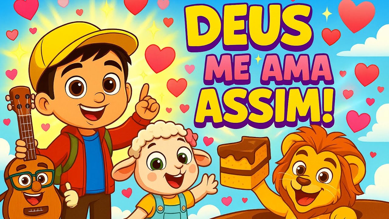 Deus Me Ama ❤️ | O Maior Amor do Mundo! (João 3:16) – Música Infantil Biblinhas
