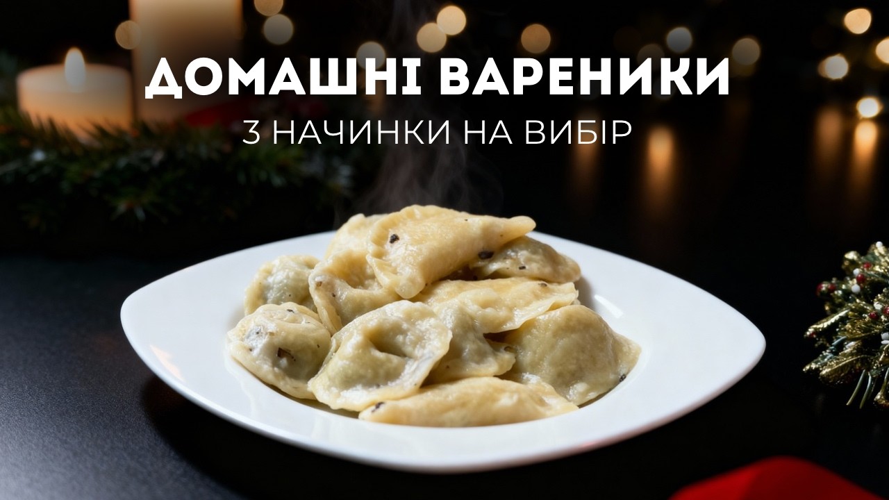 🥟 Вареники з трьома начинками, у яких більше сенсу, ніж здається 😋