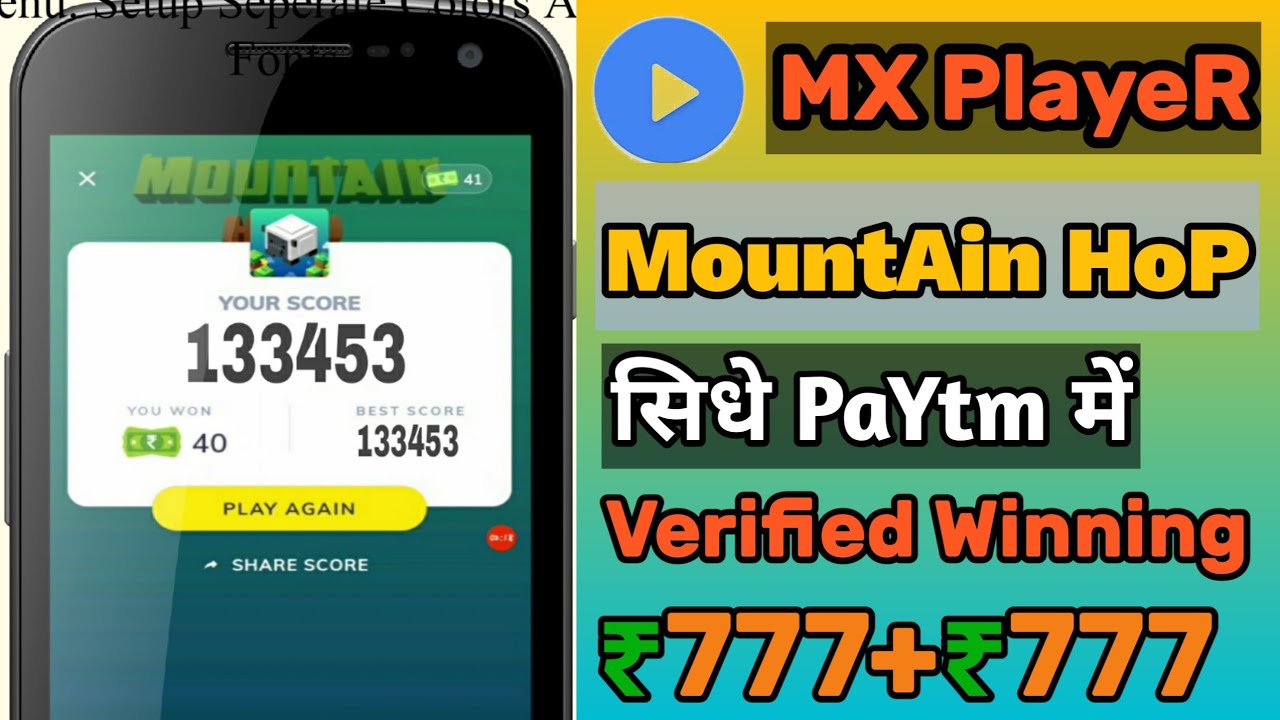 (NewGame)MX PLAYER MOUNTAIN HOP GAME HACK TRICK WITH PLAYING TIPS HOW TO PLAY WINNING Today's Win