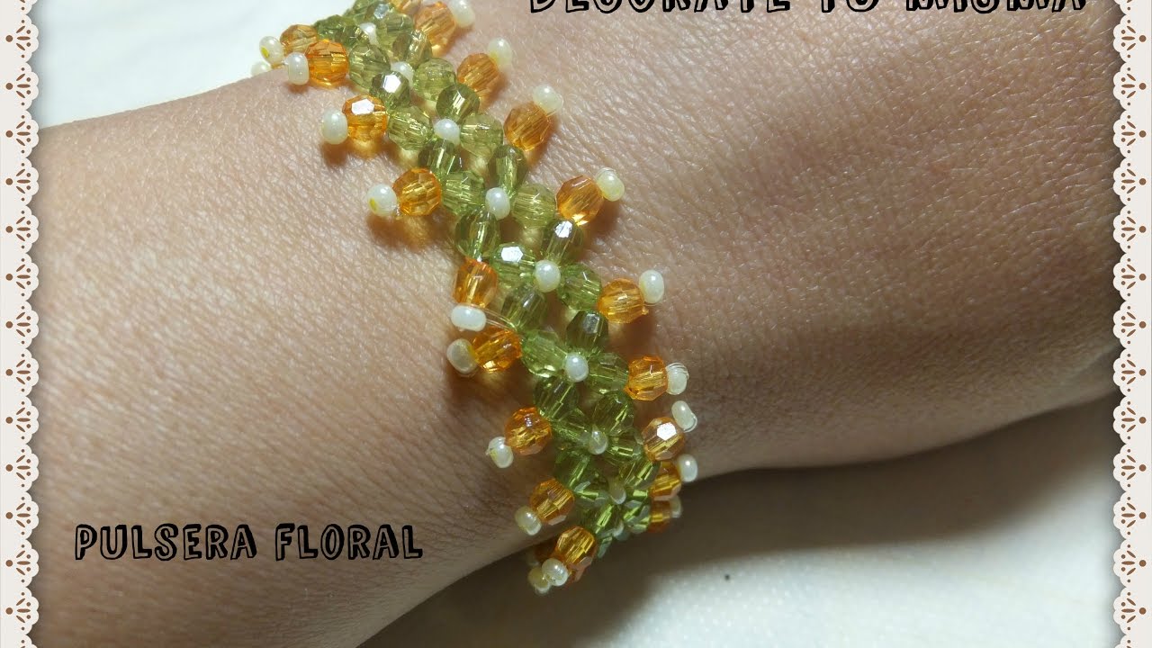 Pulsera de flores paso a paso.