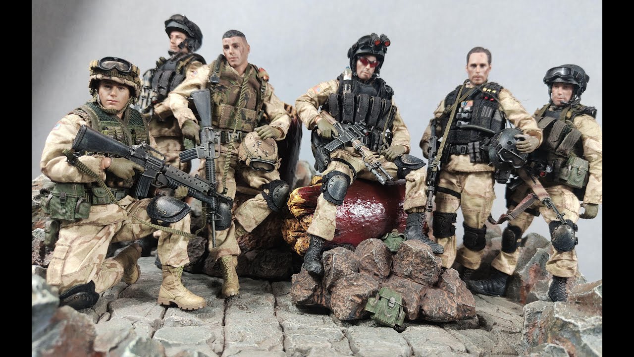 Crazy Figure CFTOYS 1/12 美军游骑兵 三角洲战损 旧化套装（6人小队套装版）