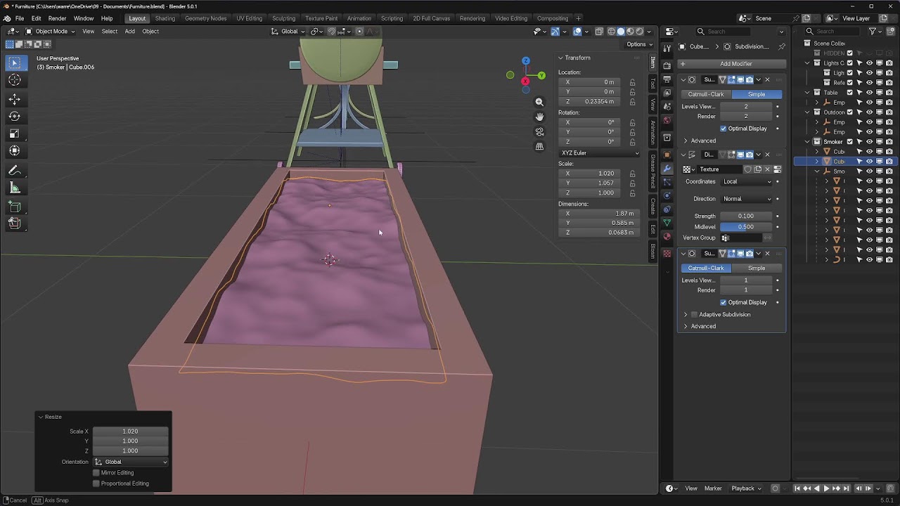 DRÆM SEQUENCE 3D Challenge - 22 - Furniture Sketch