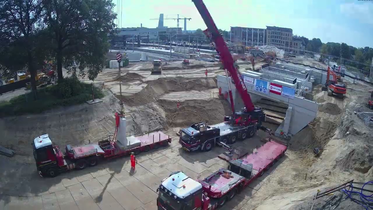 Timelapse Westtunnel station Ede-Wageningen