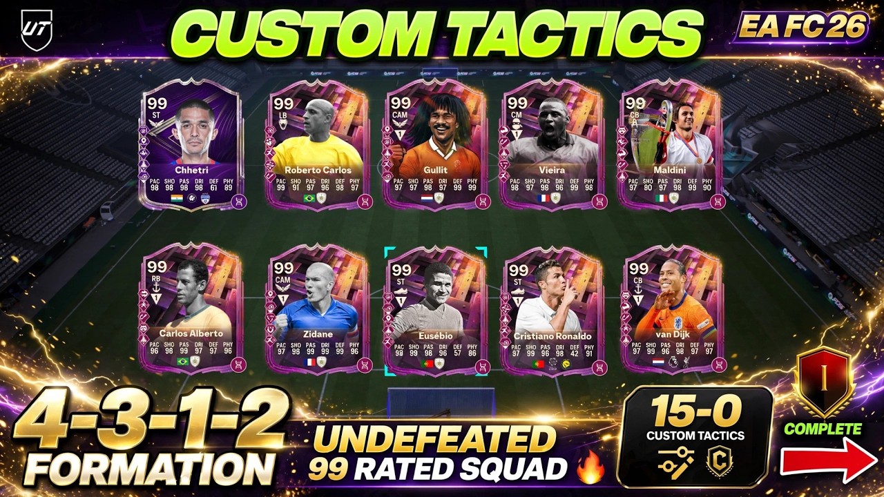 BEST END GAME SQUAD in EA FC 26? 99 RATED EVO TEAM + 4312 OP CUSTOM TACTICS! | FC26 ULTIMATE TEAM
