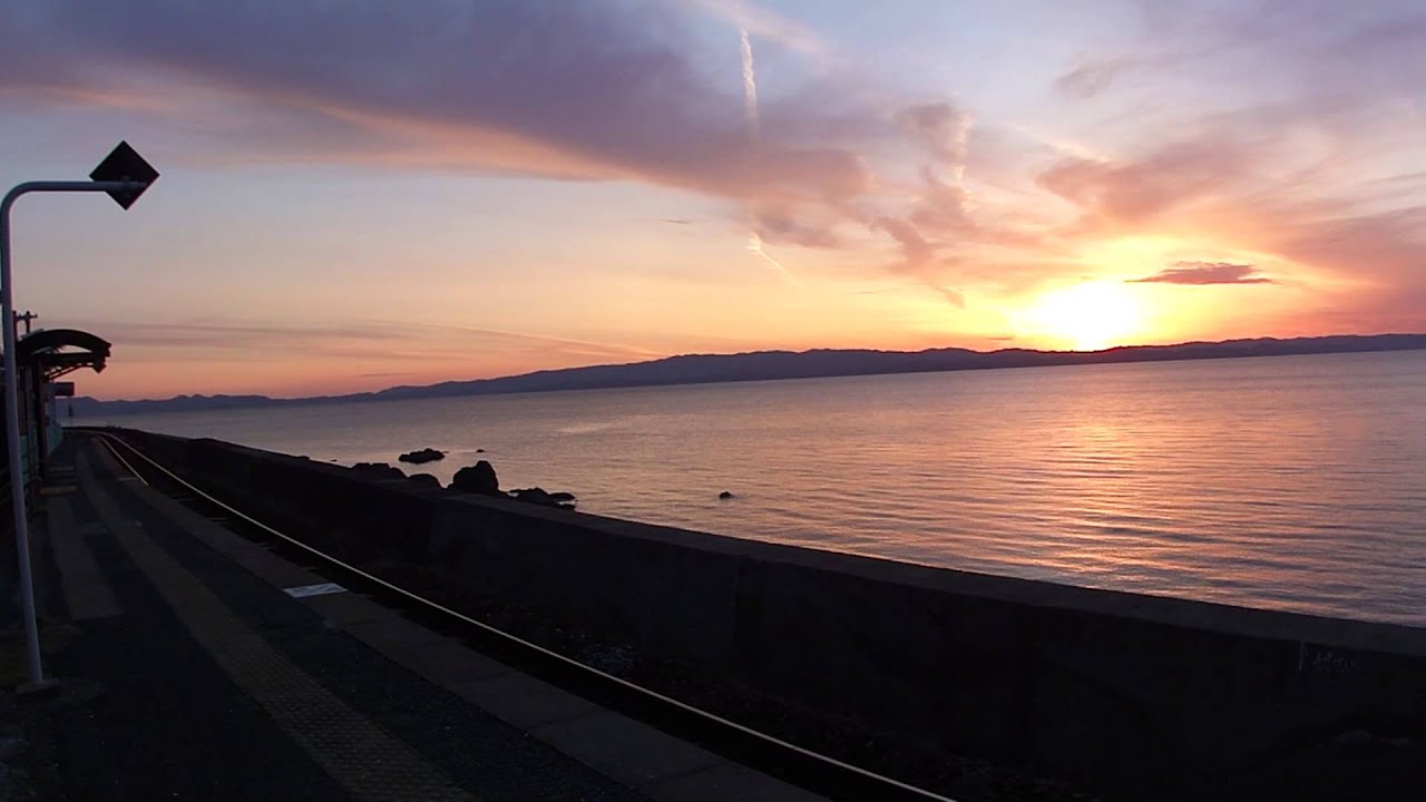 千綿駅からの夕景