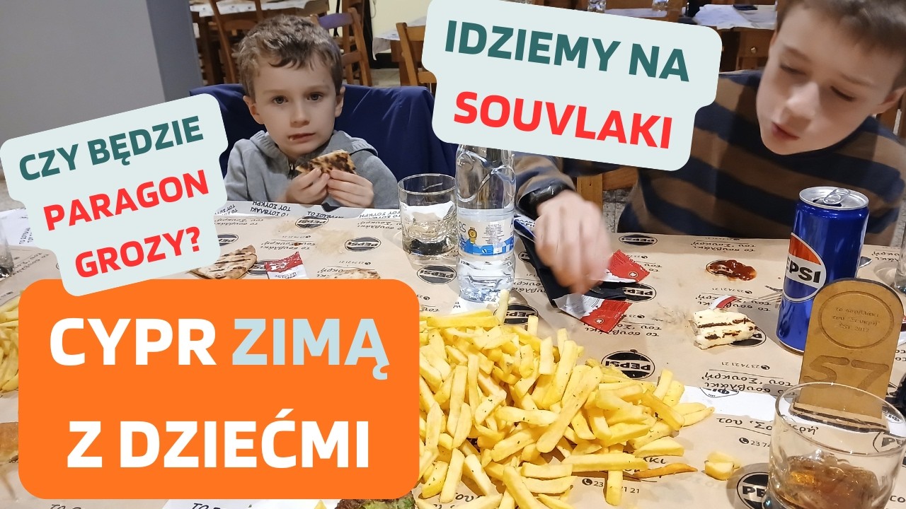 ✈️CYPR🌴W ZIMIE❄️ SOUVLAKI - Ile kosztuje rodzinne wyjście do knajpki? Czy będzie paragon grozy? 🫢