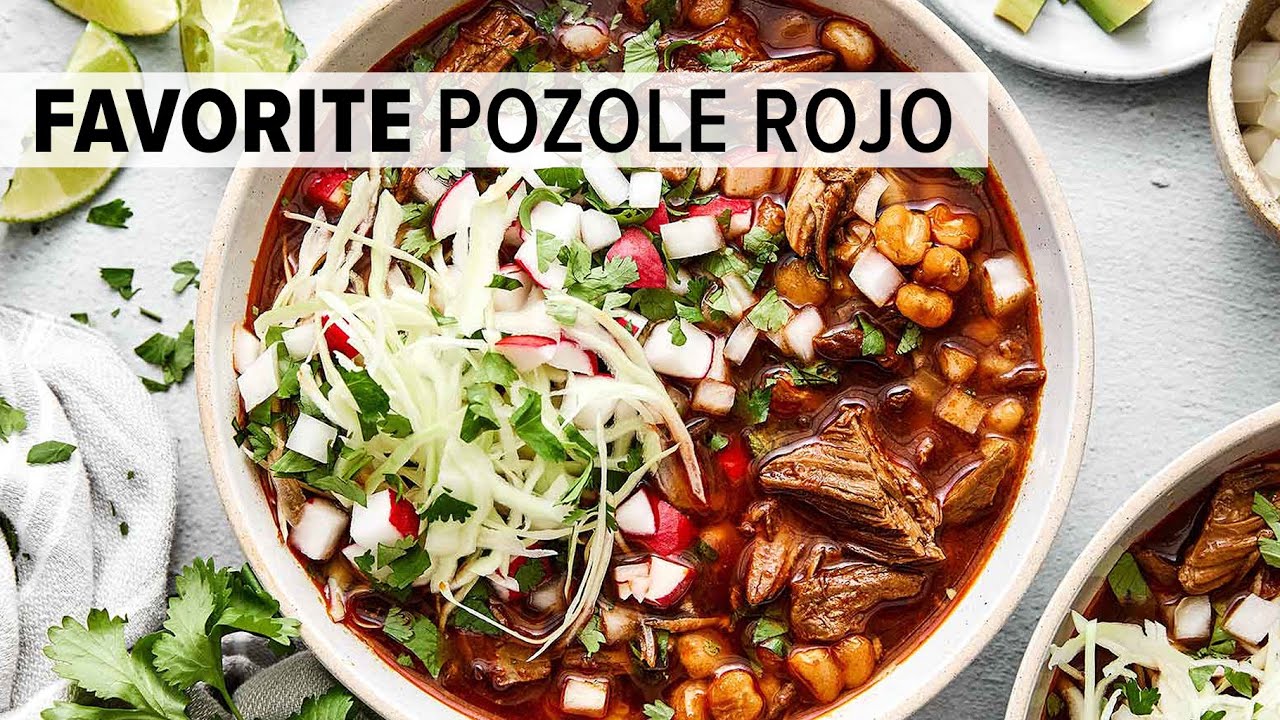 POZOLE ROJO is a must-make authentic Mexican soup recipe!