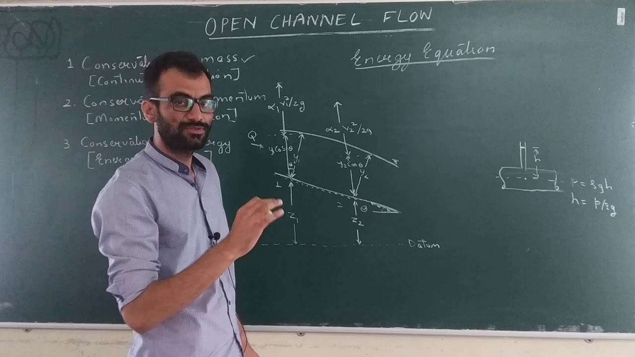 Open Channel Flow - 5 [ Energy equation, momentum equation]