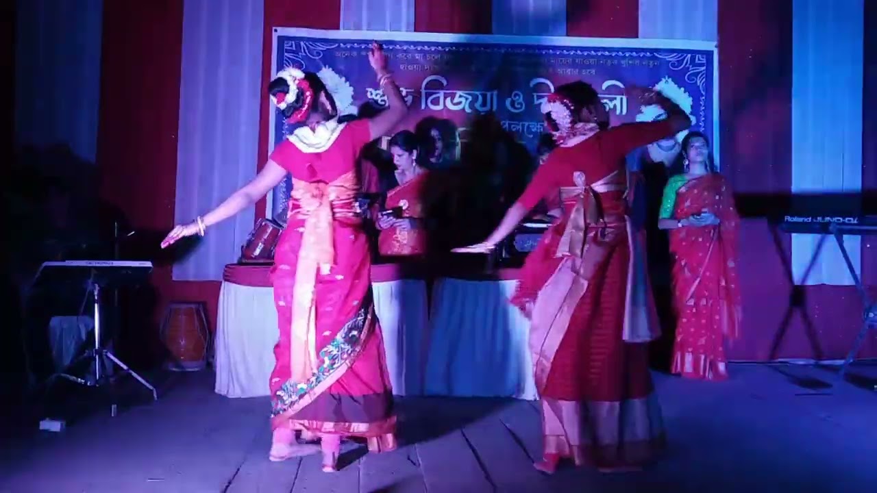 "Aj Shankhe Shankhe mangal gao" dance | "অজি  শঙ্খে শঙ্খে   মঙ্গল  গাও " dance.