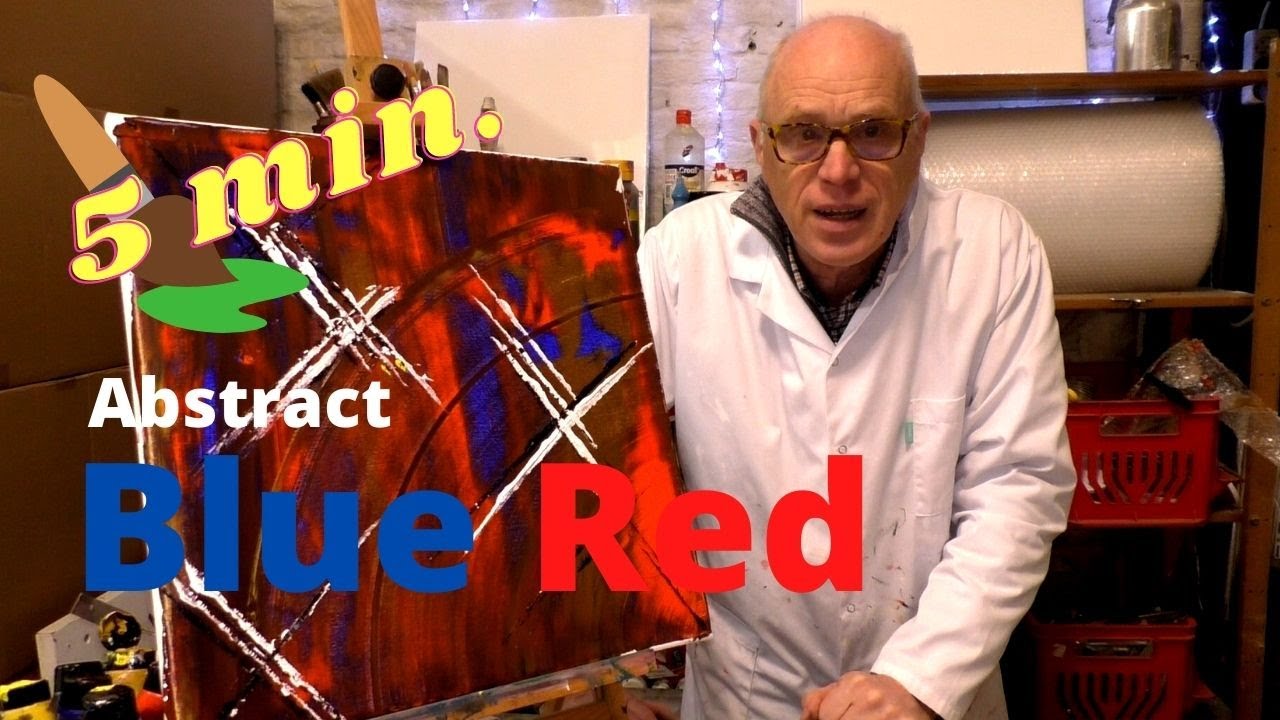 Schilderij Blue Red maken