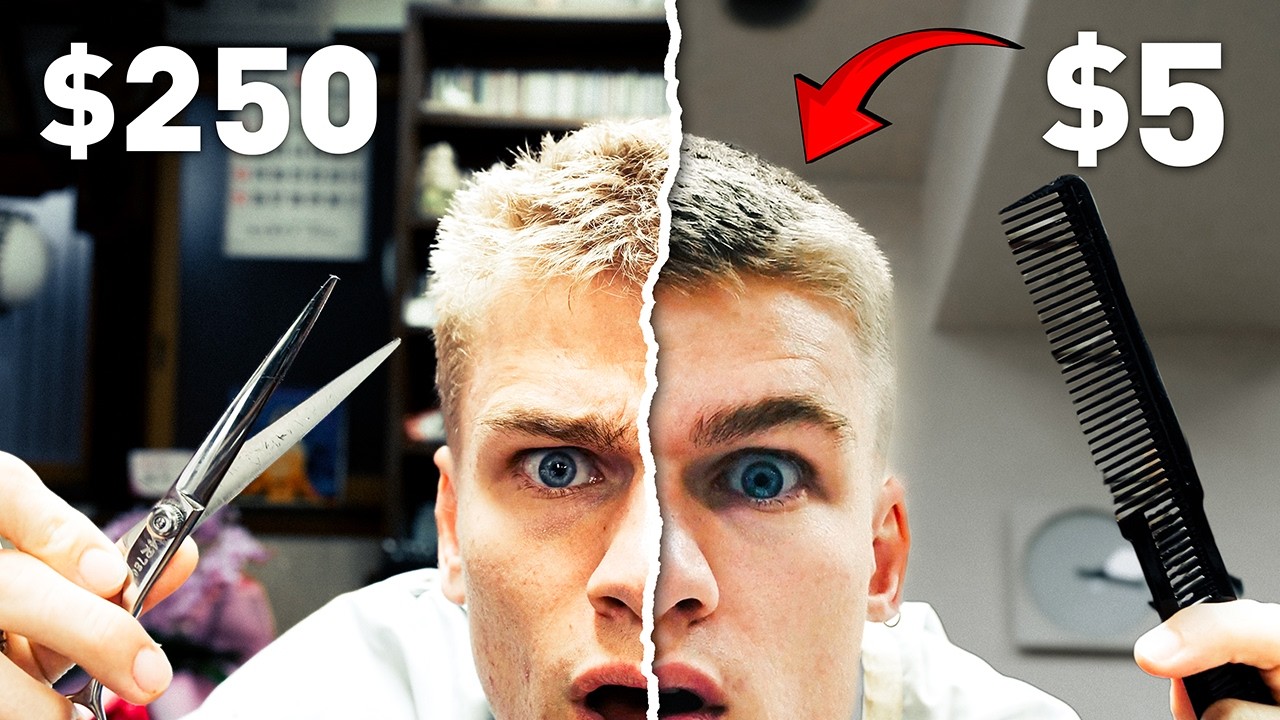 $5 vs $250 Haircut In Japan