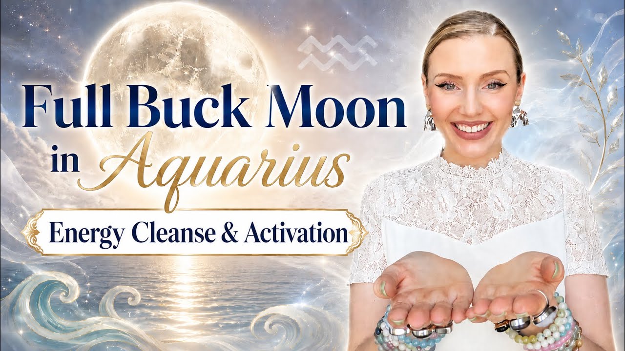 🌕🦌Full Buck Moon in Aquarius | Energy Cleanse & Activation⚡️