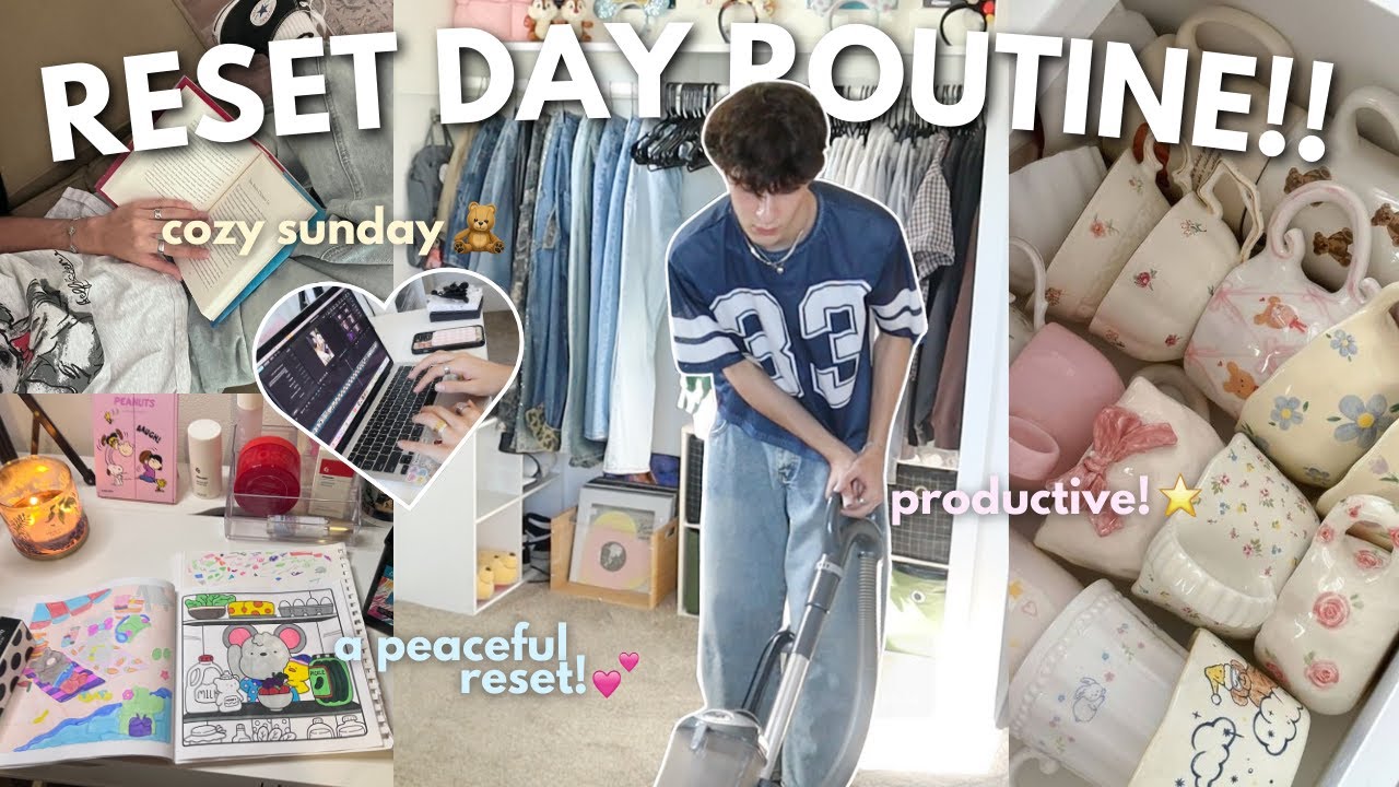 My Cozy Sunday Reset!! 🌷 Cleaning, Planning & Resetting My Life ⋆˙⟡