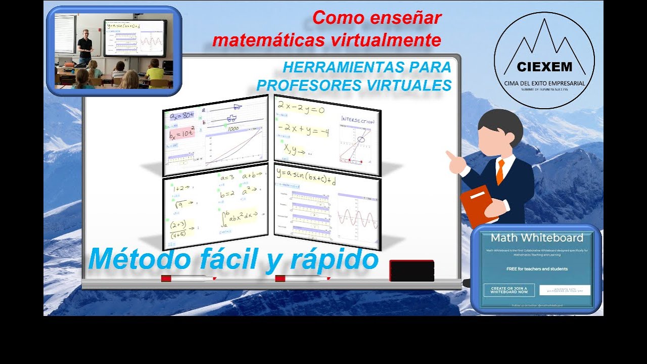 CIEXEM - Como ensenar matemáticas virtualmente con Math - Whiteboard