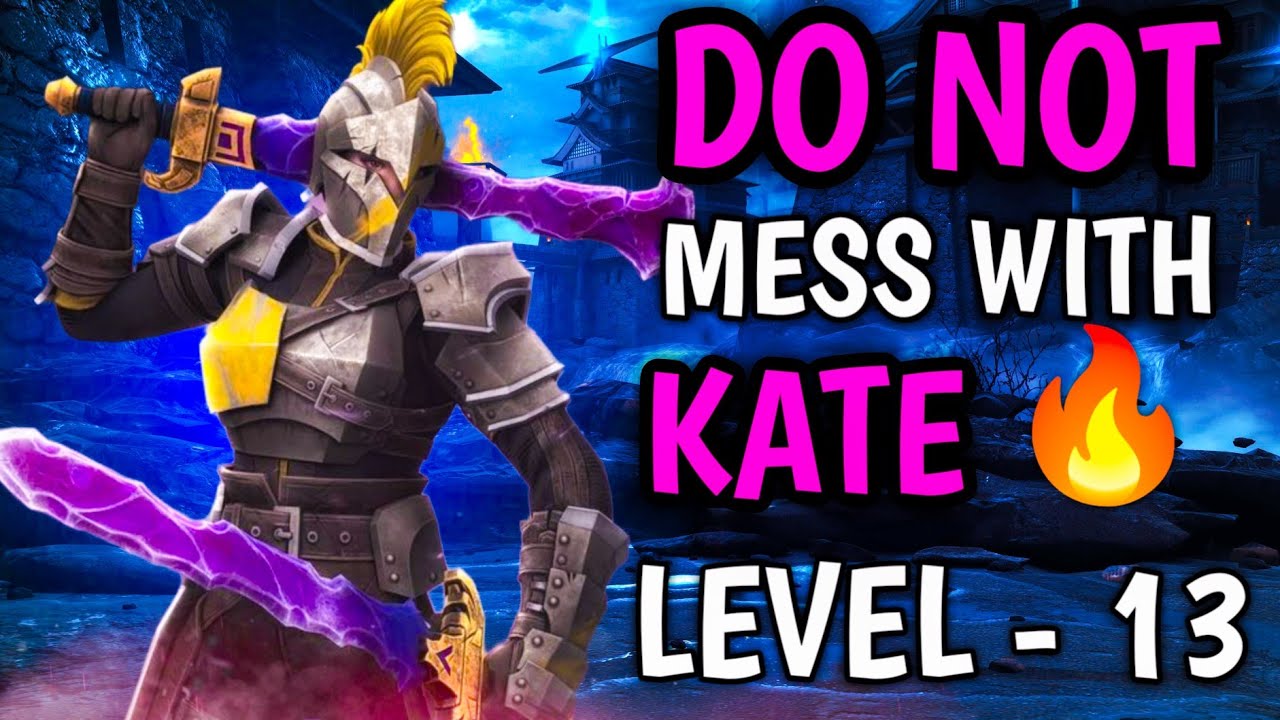 This is what happens When You Upgrade Kate to Level 13 😱🔥! - Shadow Fight 4 Arena