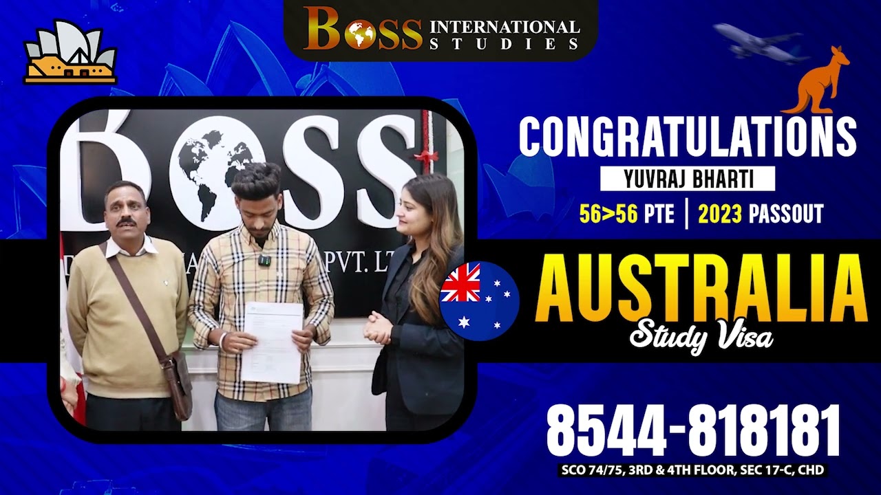 Yuvraj Bharti | Australia Study Visa | Client Review | Boss International Studies #australiavisa