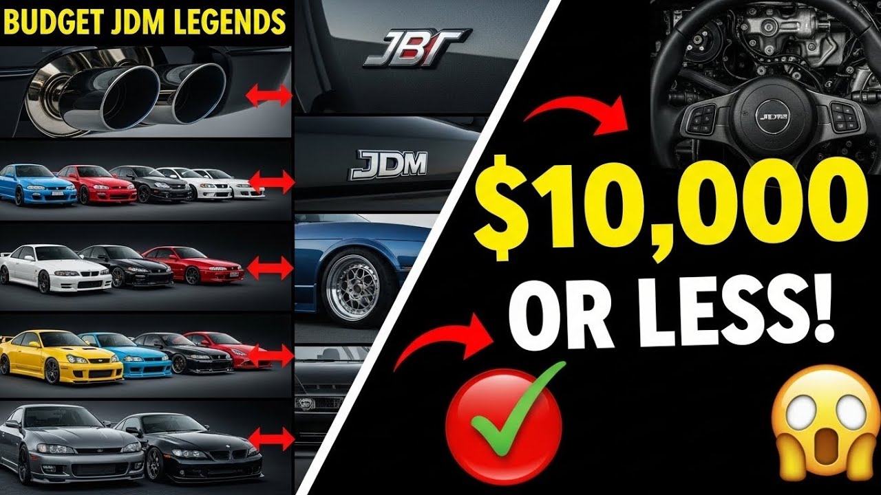 Best 10  CHEAP JDM Cars for $10,000 or Less! (Budget Performance Beasts)