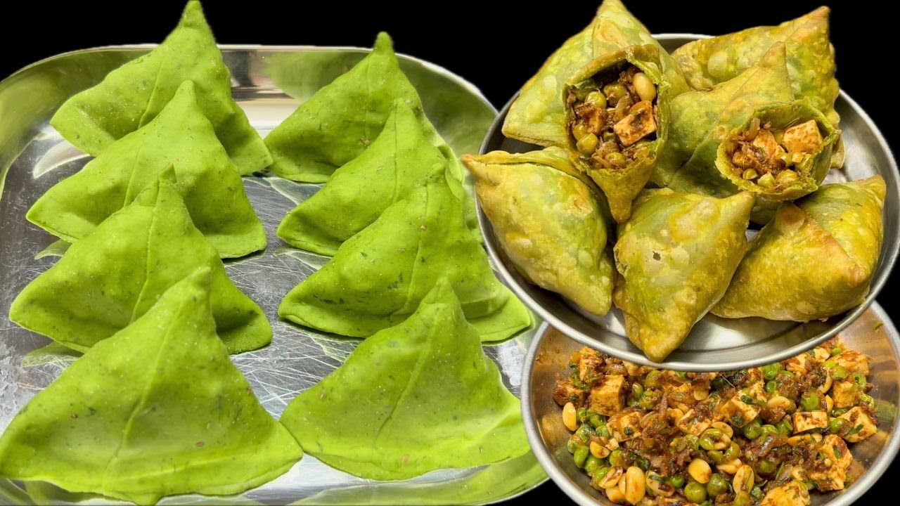 पालक पनीर समोसा रेसिपी | Palak Paneer Samosa Recipe | Paneer Samosa Recipe | Palak Samosa Recipe |