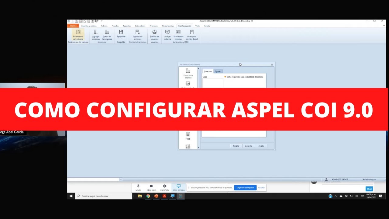 COMO CONFIGURAR ASPEL COI 9.0