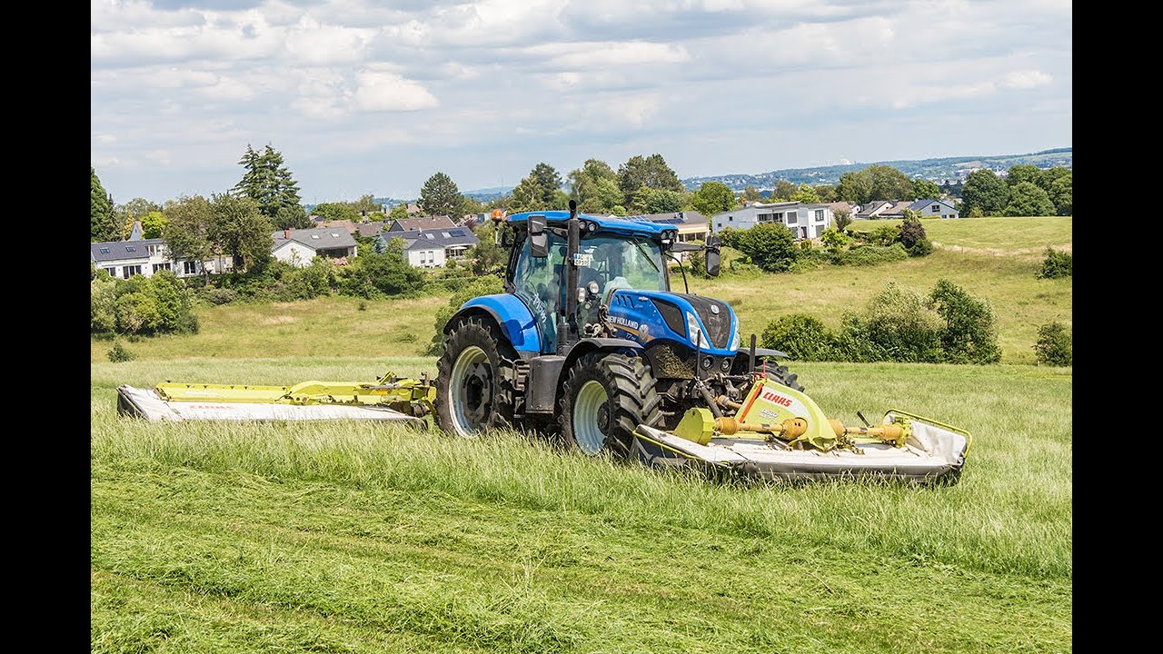 New Holland T7.190 | Claas Disco | Gras mähen