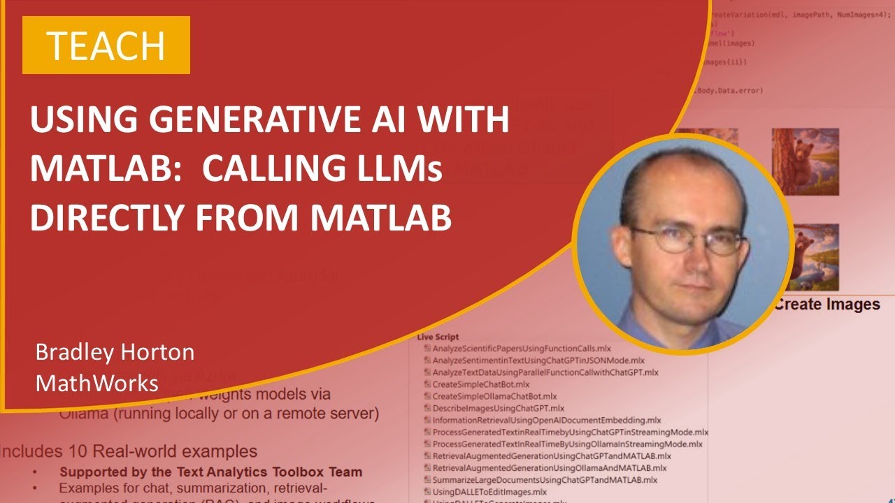 Using Generative AI with MATLAB: Calling LLMs Directly from MATLAB