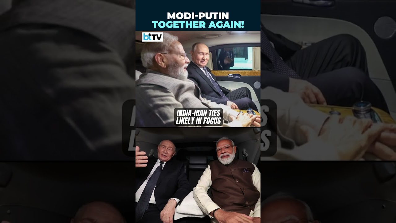 Modi & Putin&rsquo;s Car Ride To Nomad Games: A Candid Moment