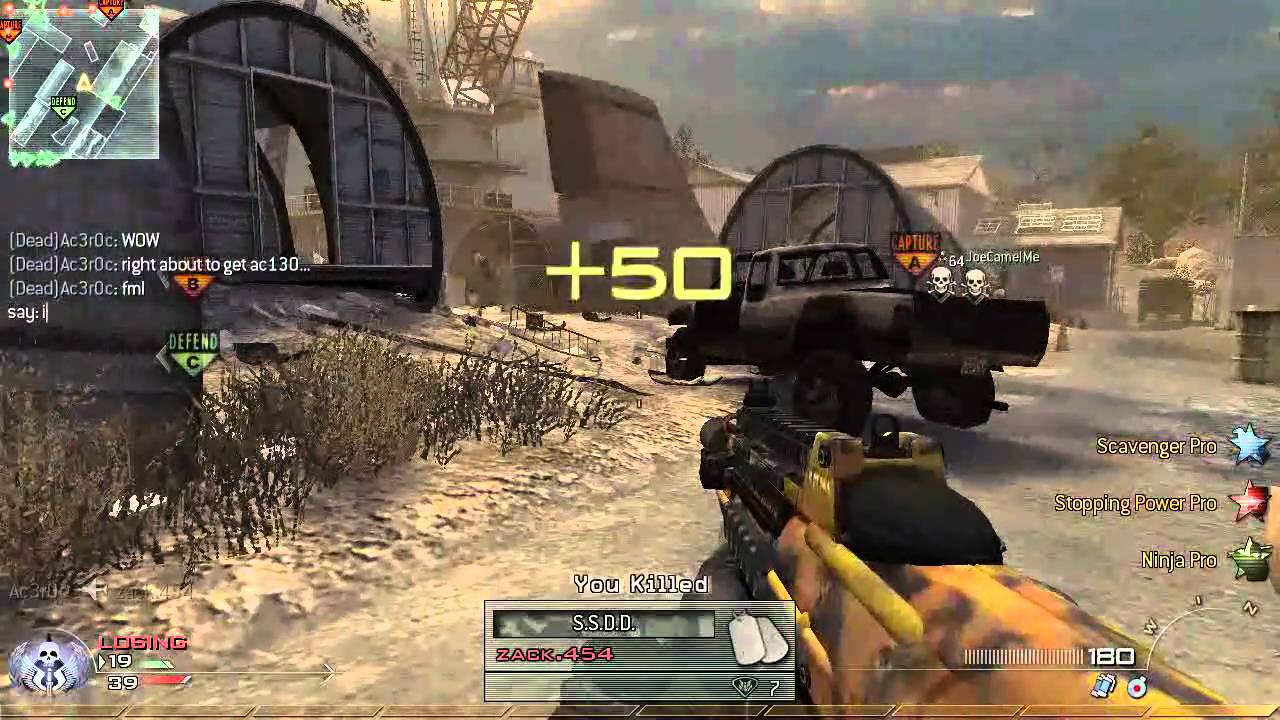 Nuke 52-2 Ground War Scrapyard f2000 - MW2 Commentary