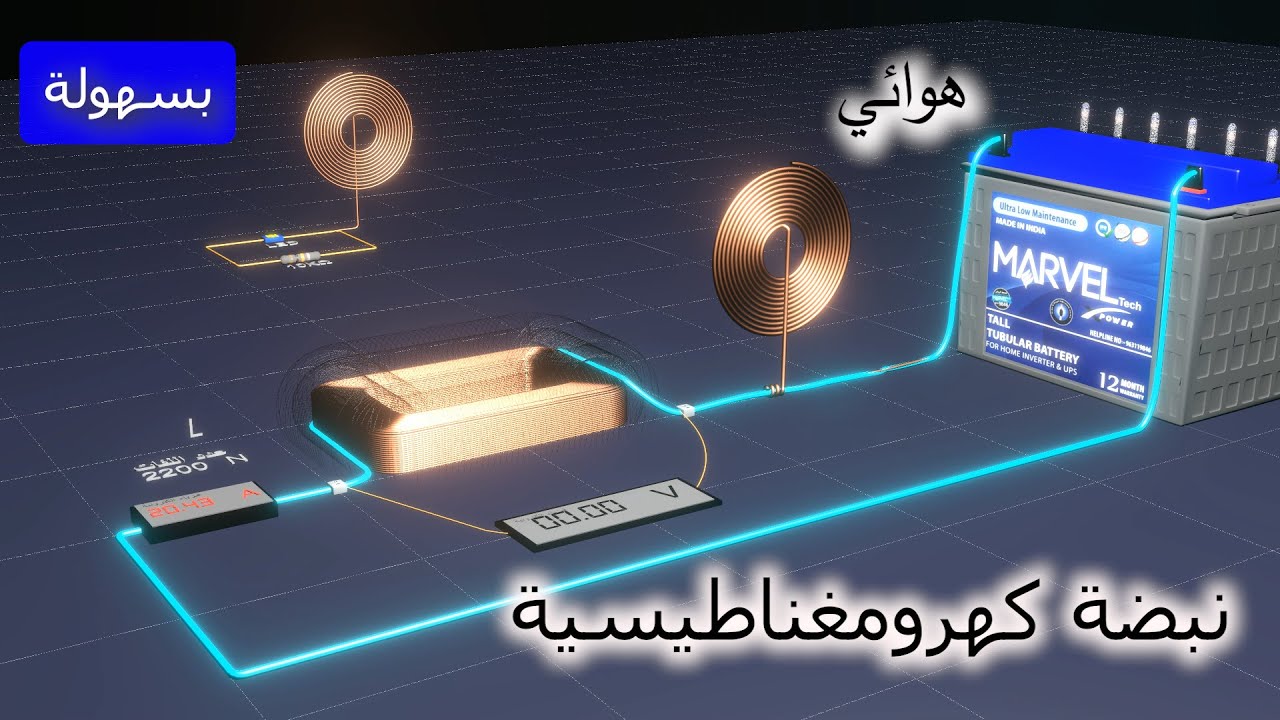 رفع الفولت بسهولة وارساله عبر نبضات كهرومغناطيسية شديدة