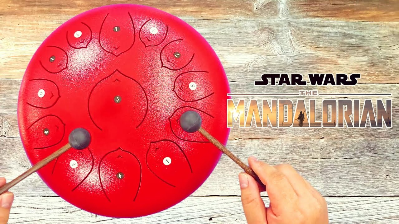 The Mandalorian Theme - Steel Tongue drum / Tank Drum Cover with Tabs