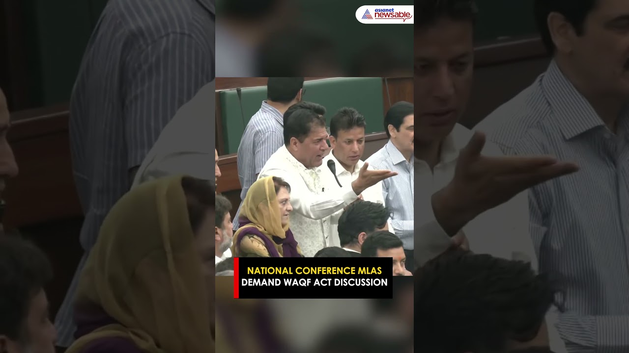 Uproar Continues in J&K Assembly: National Conference MLAs Demand Waqf Act Discussion