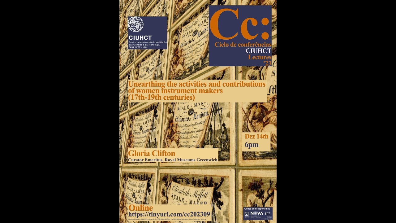 CIUHCT Lecture 2023 #9 Gloria Clifton (Royal Museums Greenwich)