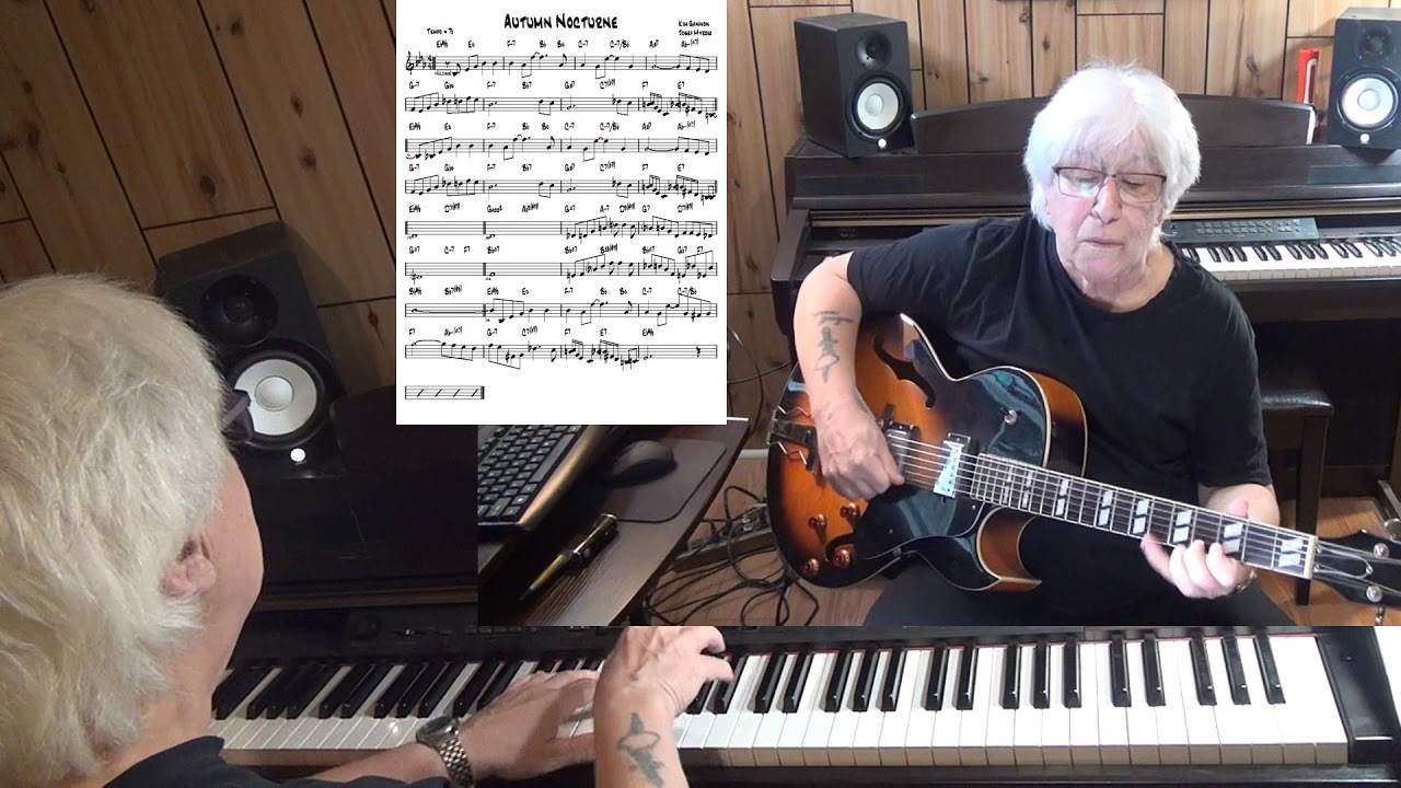 Autumn Nocturne - Jazz guitar & piano cover ( Kim Gannon & Josef Myrow )
