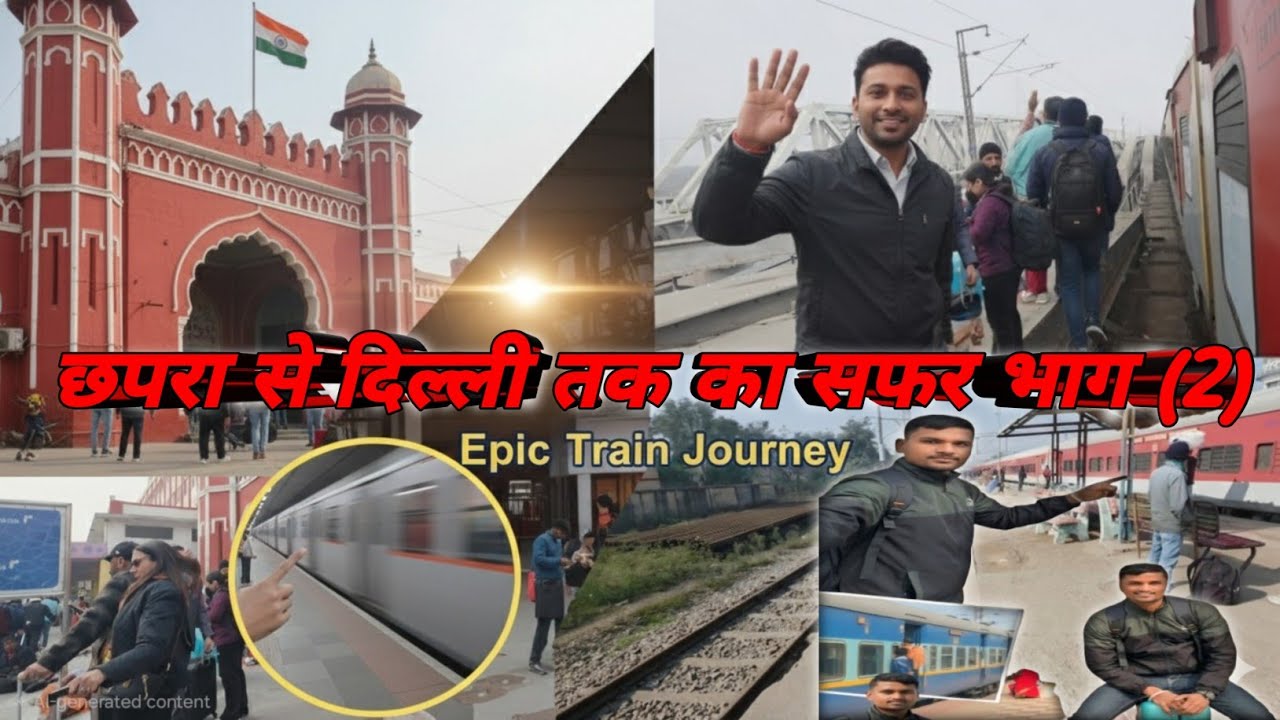 Chhapra se delhi part (2)🔥🔥#p3vlog #vlog #vloging #viral #trending #reels #new #chhapra #delhi #blog