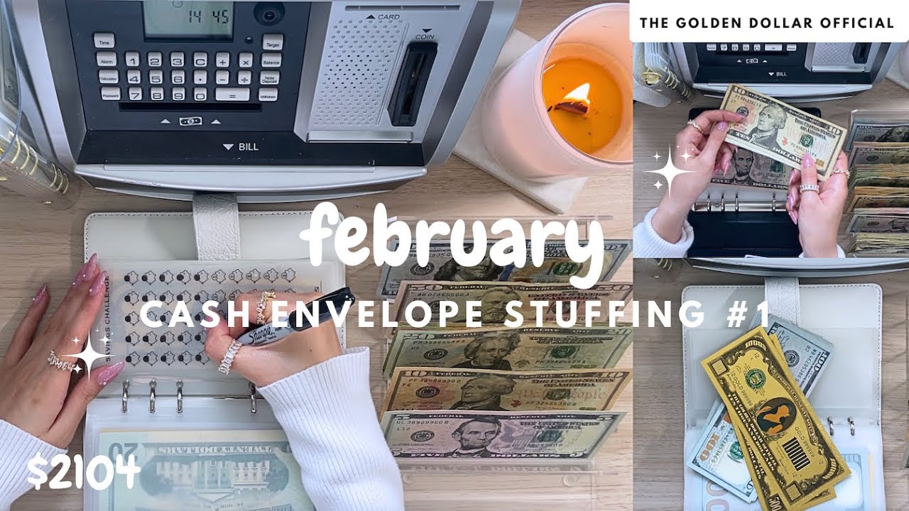 cash envelope stuffing | paycheck #1 | $2104 💝