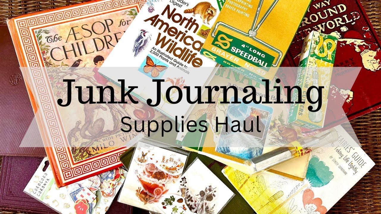 Junk Journaling Supplies Haul | Thrift Store Craft & Vintage Books for Paper Crafting