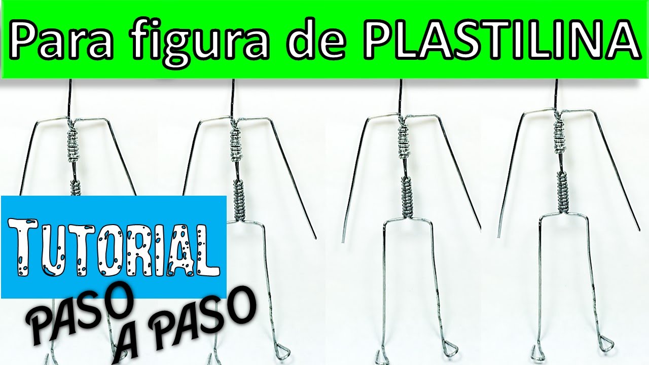 ✅COMO HACER UN CUERPO DE ALAMBRE PASO A PASO  ✅ MI MUNDO DE PLASTILINA