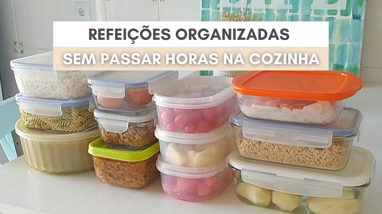 COMO ORGANIZO AS REFEIÇÕES DA SEMANA SEM PASSAR HORAS NA COZINHA 