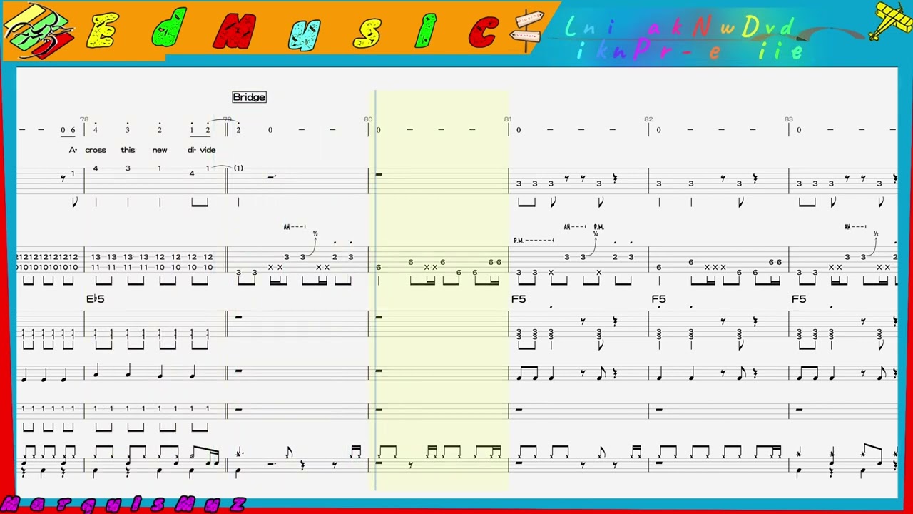 Linkin Park-New Divide All Tabs 動態譜