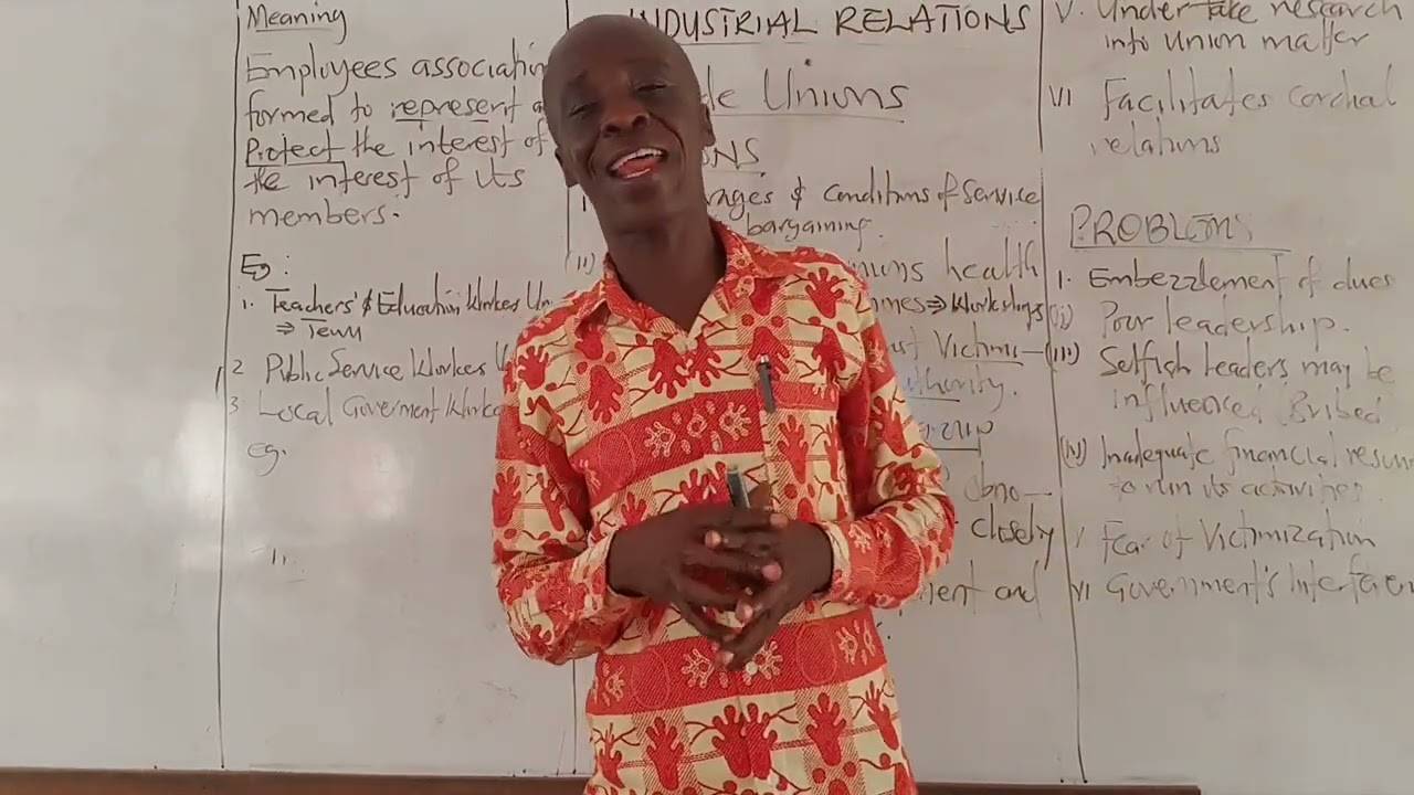 Industrial Relations 2: Trade Unions