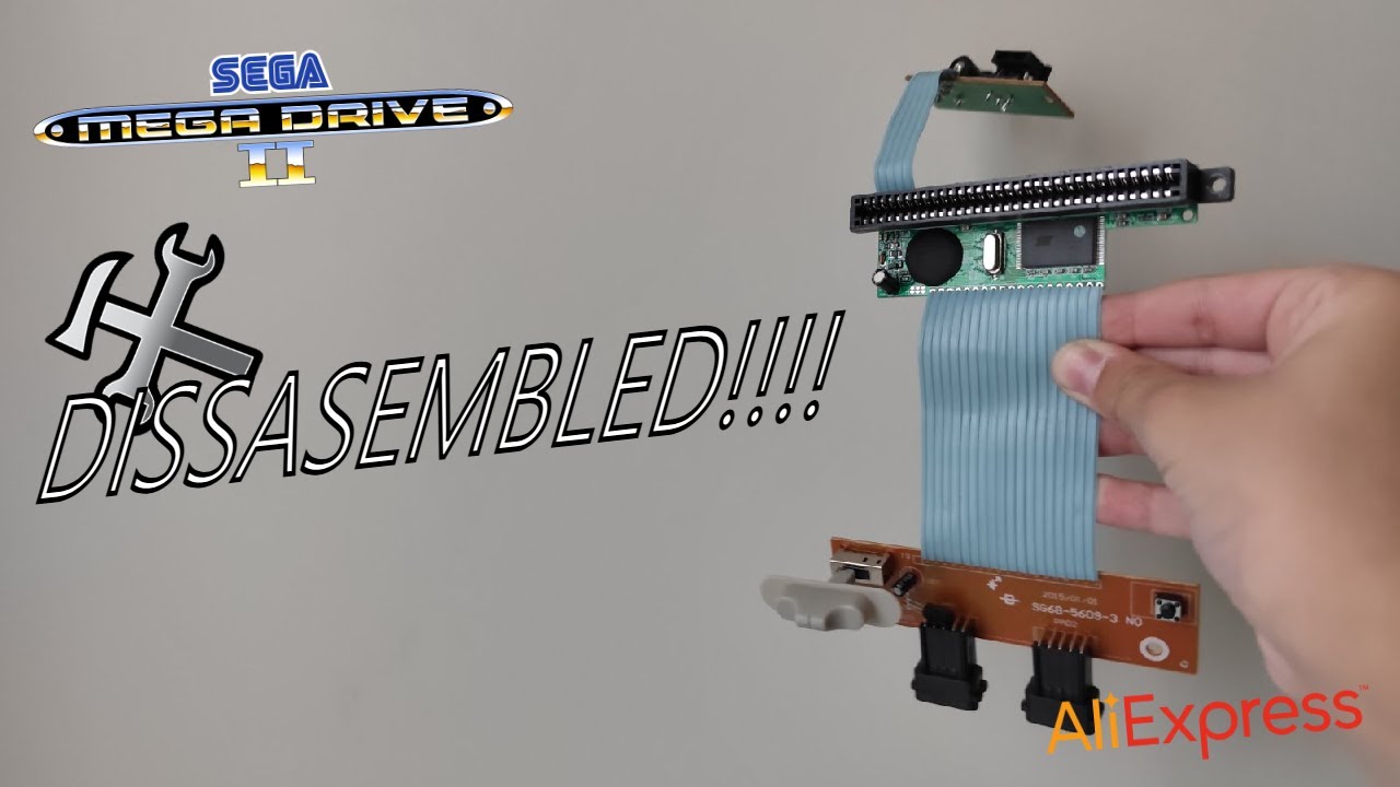 Dissembling a 20$ Fake SEGA Megadrive 2 from Aliexpress