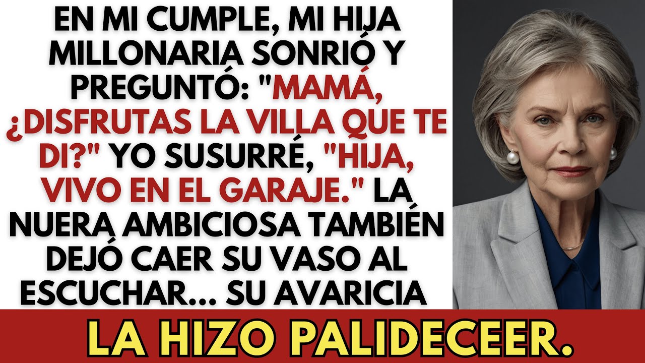 En mi cumpleaños, mi hija millonaria sonrió y preguntó: 'Mamá, ¿has estado disfrutando de la villa..