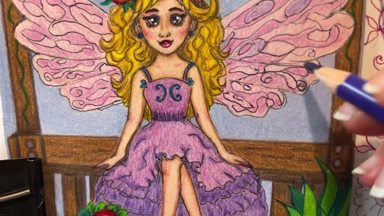 (Livestream) Coloring one of my drawings from my Sketchbook / Faber Castell Polychromos - Part 3