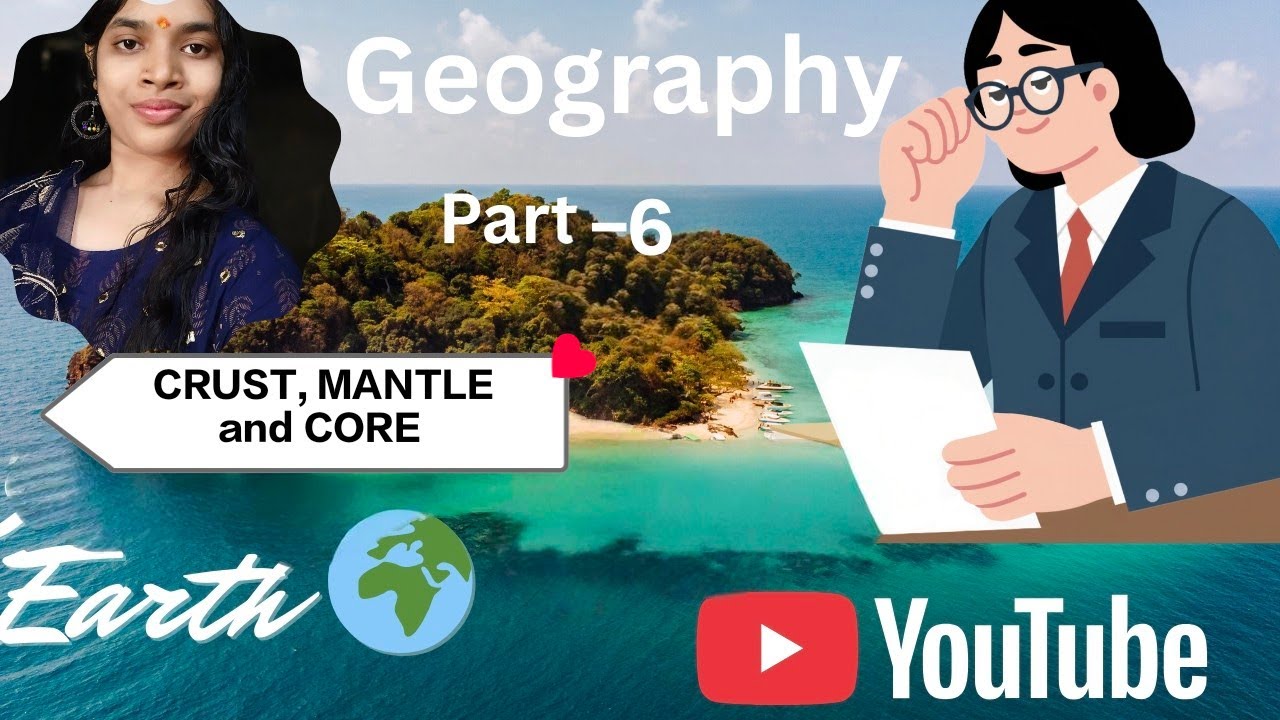 Geography part -6 About crust, mantle and core with discontinuity  (tricks) 😀😀😀🌍🗞️🌳