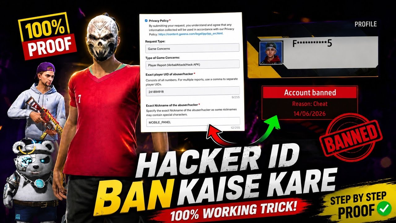 How to get a region hacker's ID banned? #shorts #video #freefire #idbanned #trending #trick