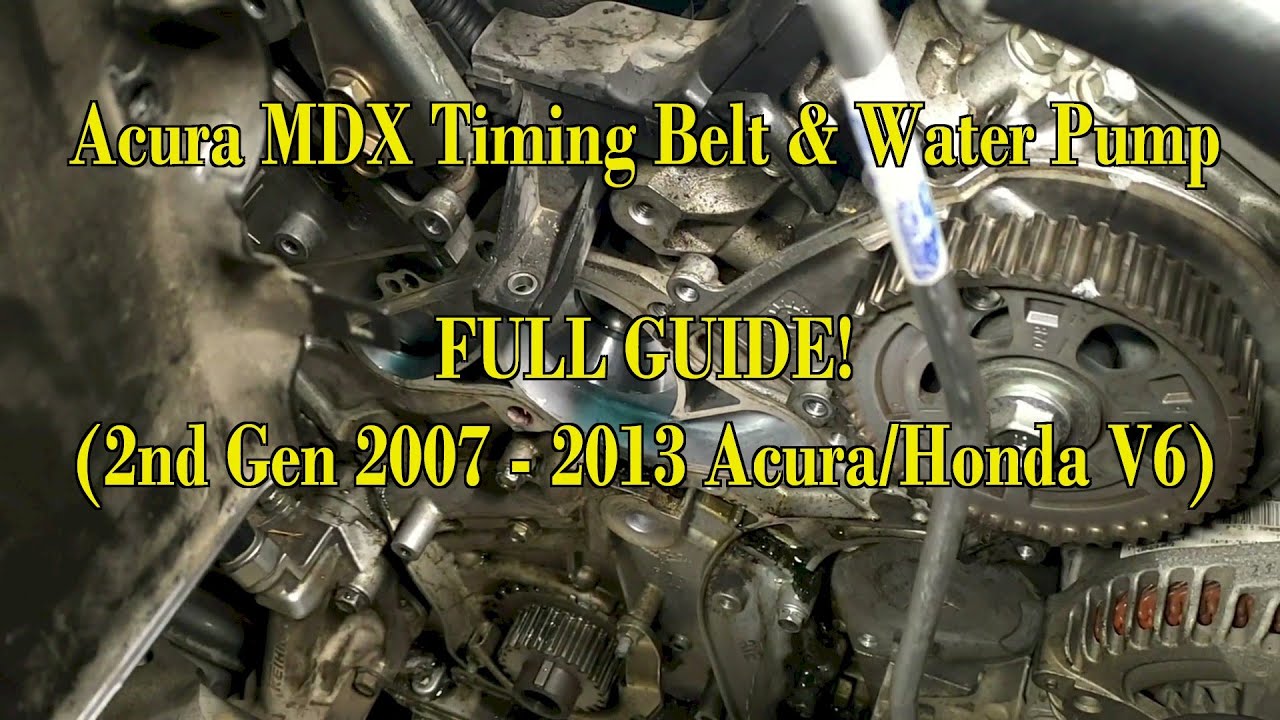 Водяной насос и ремень ГРМ Acura MDX! (2-е поколение, 2007–2013) Honda 3,6 л