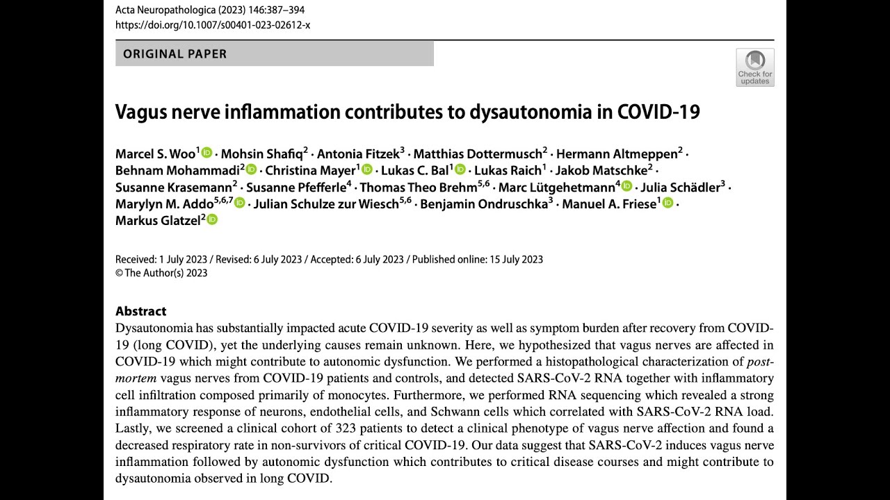 How does COVID causes Autonomic Instability often called POTS? Time delayed symptoms are common