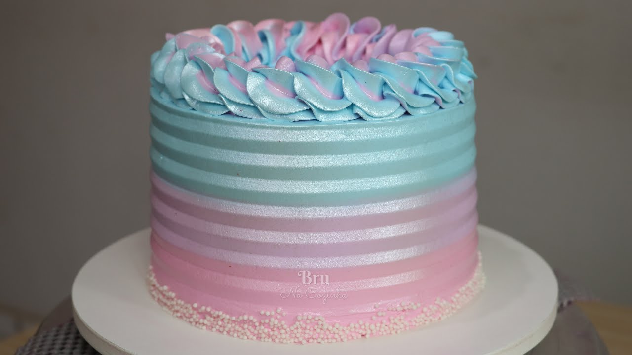 DECORANDO BOLO CANDY COLOR - BOLO DELICADO | Bru na Cozinha |