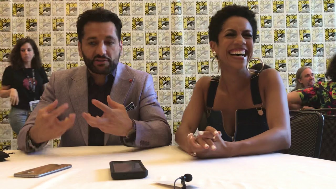 Кэс Анвар и Доминик Типпер &mdash; Пресс-центр сериала &laquo;Пространство&raquo; на SDCC 2019
